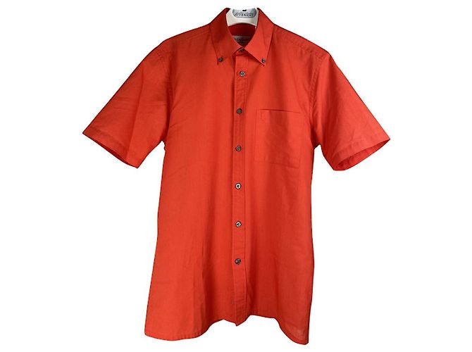 Camicia di cotone rossa Yves Saint Laurent - vista 5