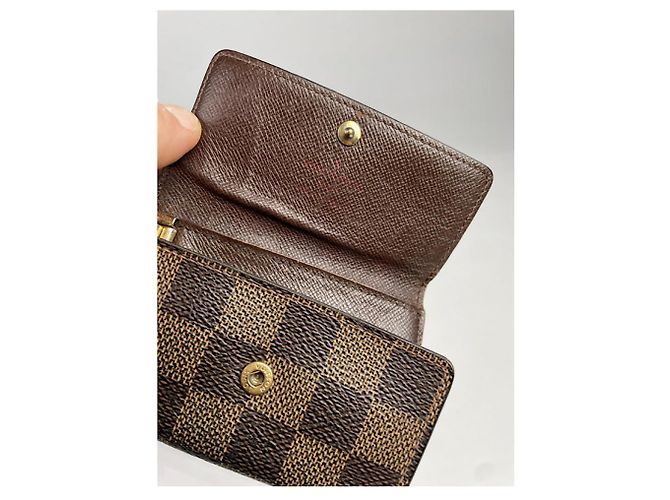 Borsa in pelle marrone Louis Vuitton Lockme - vista 5