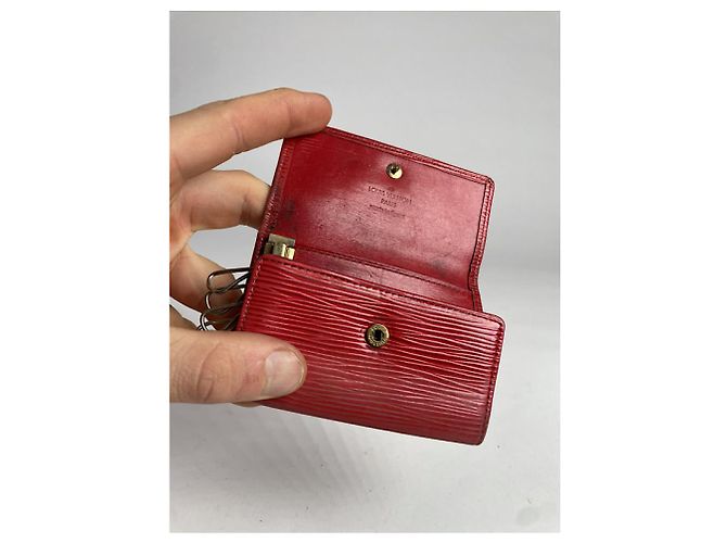 Borsa in pelle rossa Lockme di Louis Vuitton Rosso - vista 4