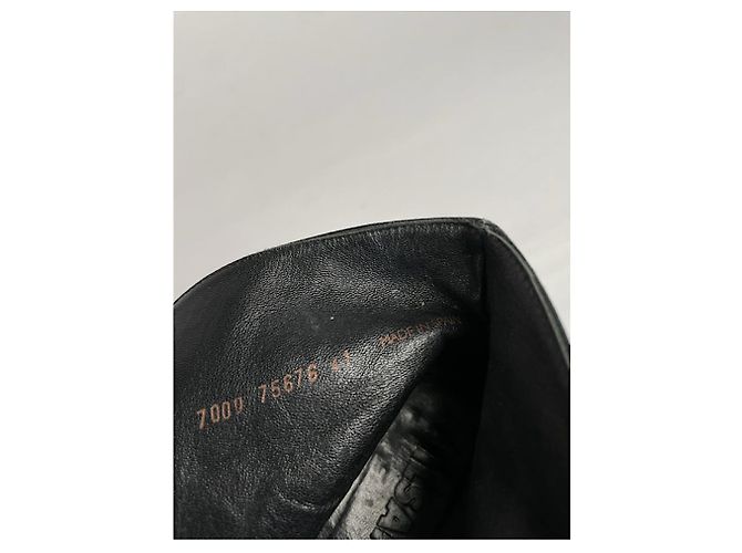 Jil Sander schwarze Lackleder Stiefeletten - Ansicht 3