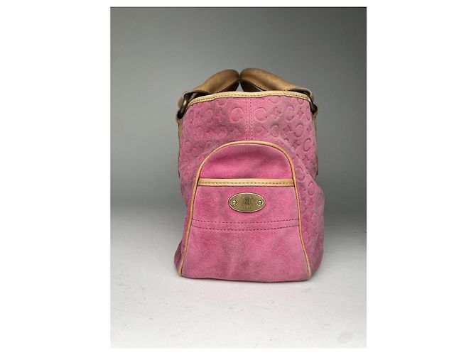 Céline Borsa in pelle rosa Celine Boogie - vista 3