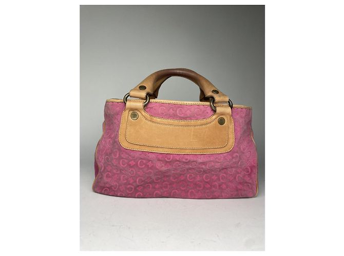 Céline Borsa in pelle rosa Celine Boogie - vista 4