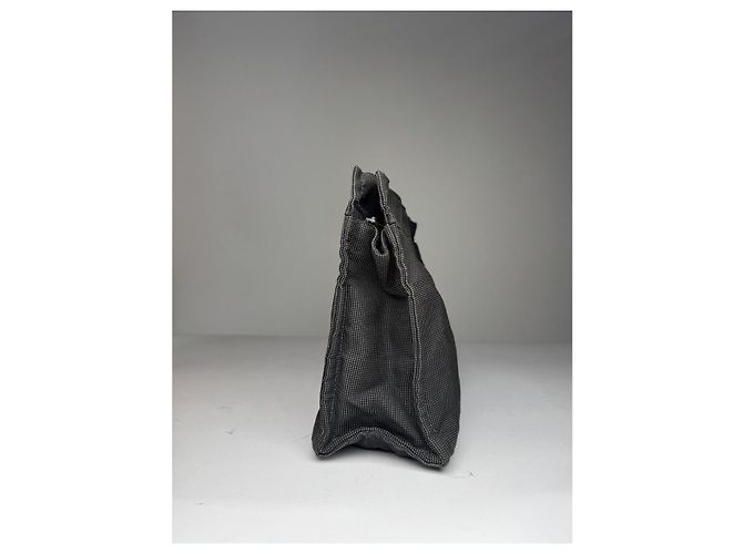 Clutch in poliestere nero Hermès - vista 3