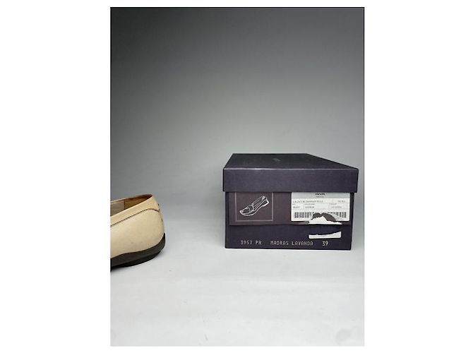Prada Monolith Beiges Leder Flach - Ansicht 2