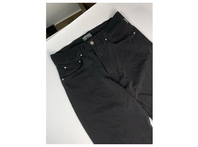 Versace schwarze Polyesterhose - Ansicht 2