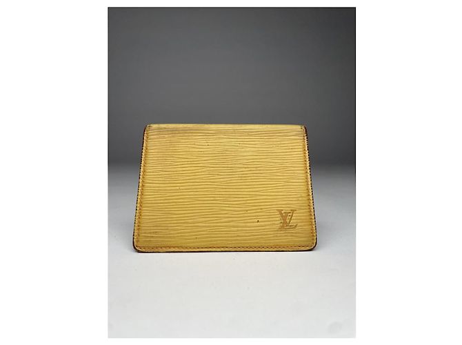 Borsa in pelle gialla Louis Vuitton Giallo - vista 3