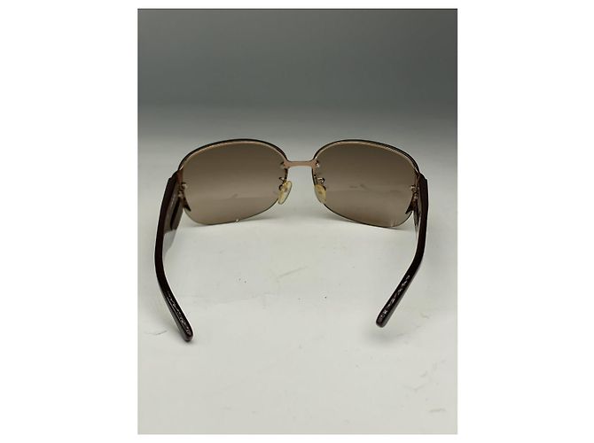 Céline Gafas de sol de plástico Celine Brown Castaño - vista 2