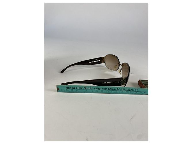 Céline Gafas de sol de plástico Celine Brown Castaño - vista 4