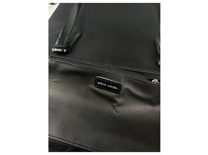 Borsa in pelle nera Pierre Cardin Nero - vista 3