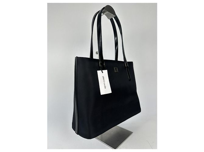 Borsa in pelle nera Pierre Cardin Nero - vista 4