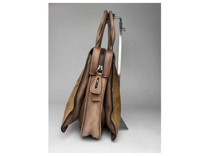 Borsa in pelliccia marrone Marni - vista 4