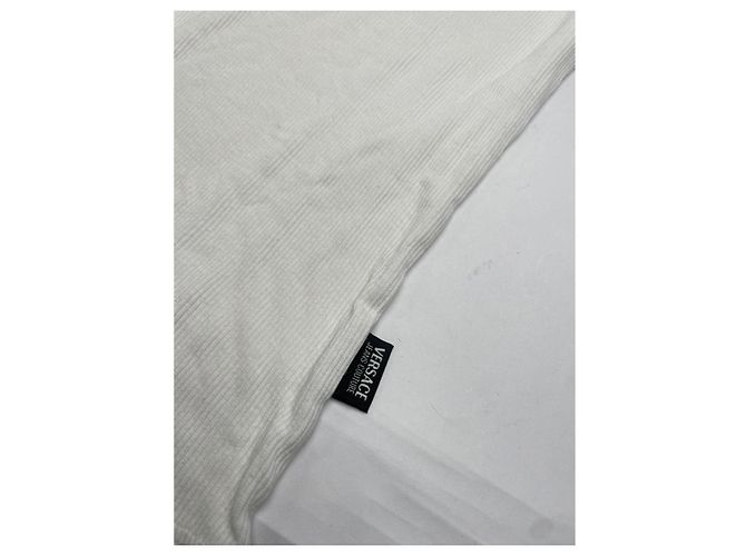 Top de algodão branco Versace Jeans Couture - vista 4