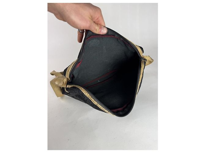 Borsa a mano in cotone nero Loewe Amazona - vista 2