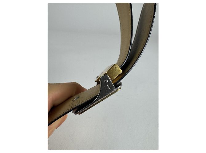 Schwarzer Leder Gürtel von Cartier - Ansicht 2