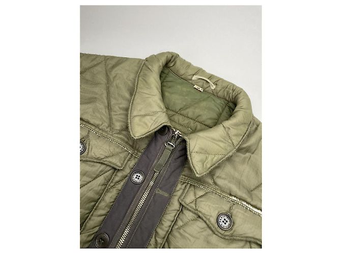 Khaki-Polyester-Jacke von Jean Paul Gaultier - Ansicht 3