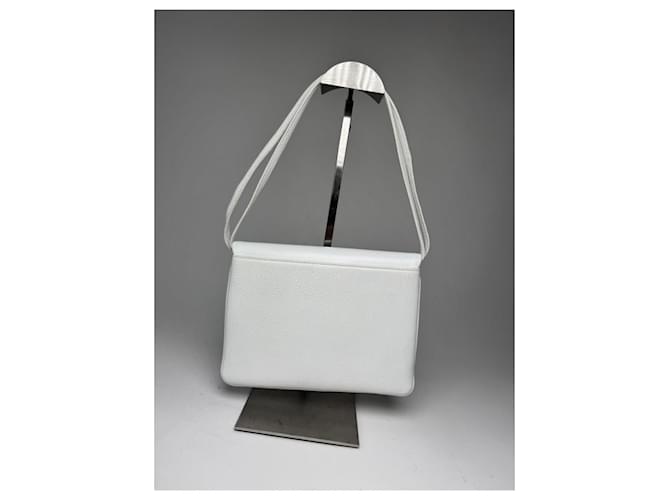 Borsa in pelle bianca Givenchy 4G Bianco - vista 3