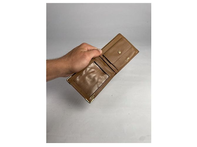 Céline Cartera de cuero beige Celine Triomphe - vista 4