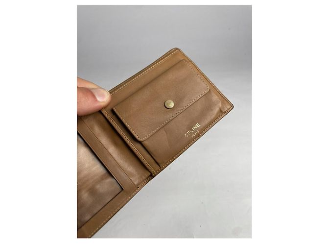 Céline Cartera de cuero beige Celine Triomphe - vista 5