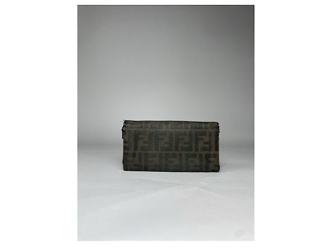 Billetera de algodón marrón Fendi Baguette Castaño - vista 2