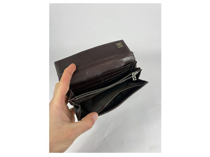 Billetera de algodón marrón Fendi Baguette Castaño - vista 5