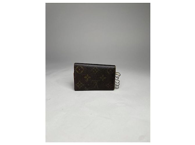 Borsa in pelle marrone Louis Vuitton Lockme - vista 4