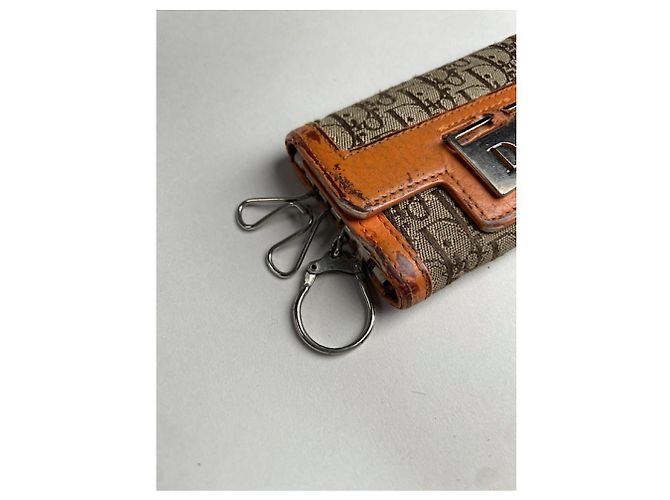 Borsa in pelle arancione Dior - vista 5