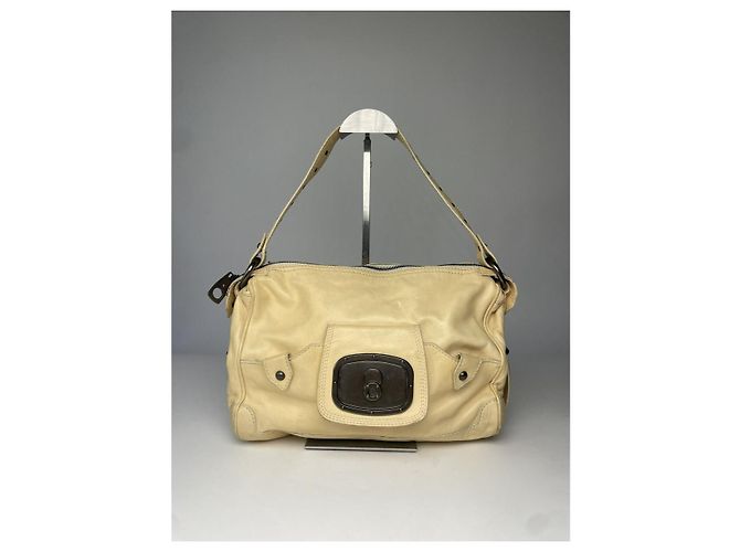 Céline Borsa in pelle Celine Clasp Grigio antracite - vista 4