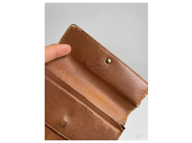 Cartera de cuero marrón Vénus de Louis Vuitton Castaño - vista 4