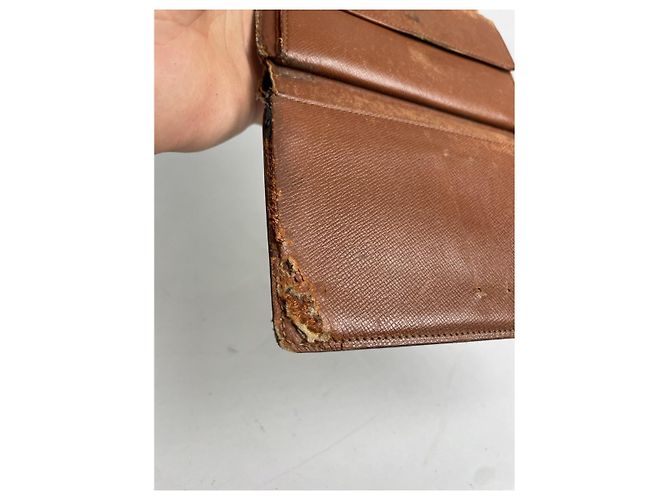 Cartera de cuero marrón Vénus de Louis Vuitton Castaño - vista 5