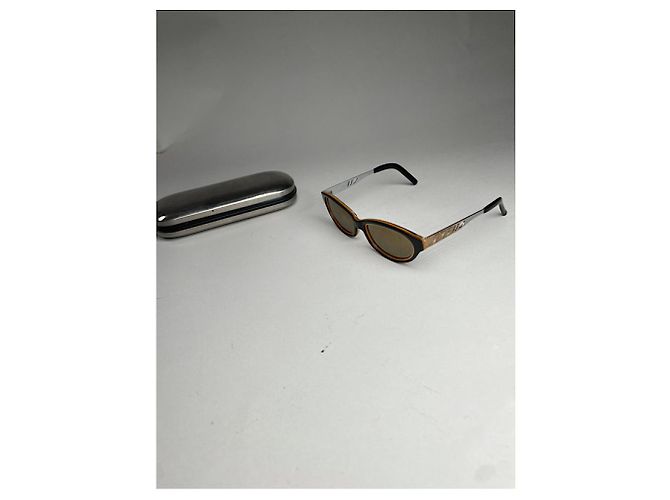 Gafas de sol de metal naranja Jean Paul Gaultier - vista 3
