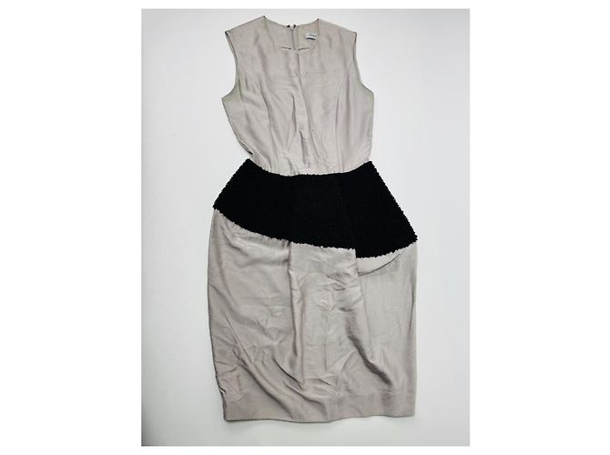Abito in seta argento Yves Saint Laurent - vista 5