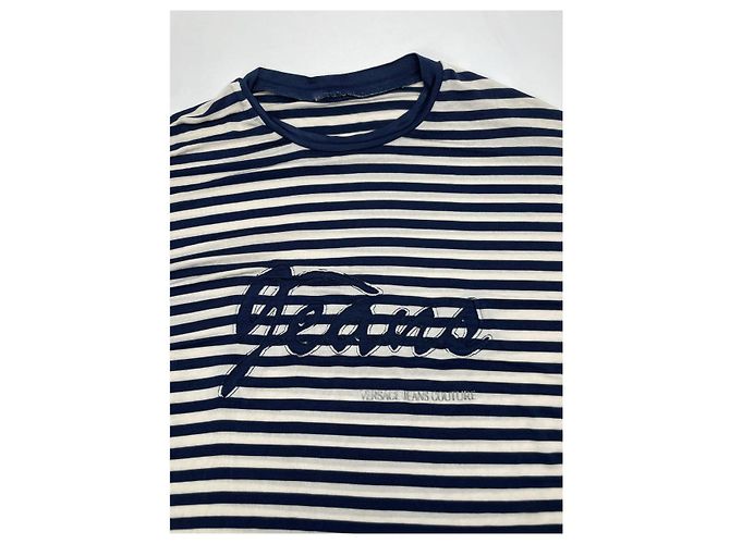 Top de poliéster azul Versace Jeans Couture - vista 2