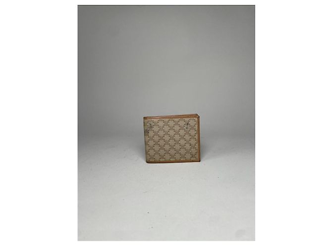 Céline Celine Triomphe Vintage Beige Leather Wallet - view 3
