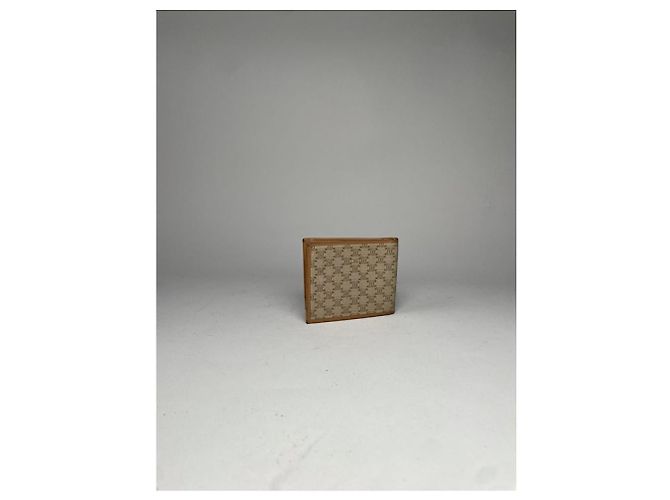 Céline Celine Triomphe Vintage Beige Leather Wallet - view 5