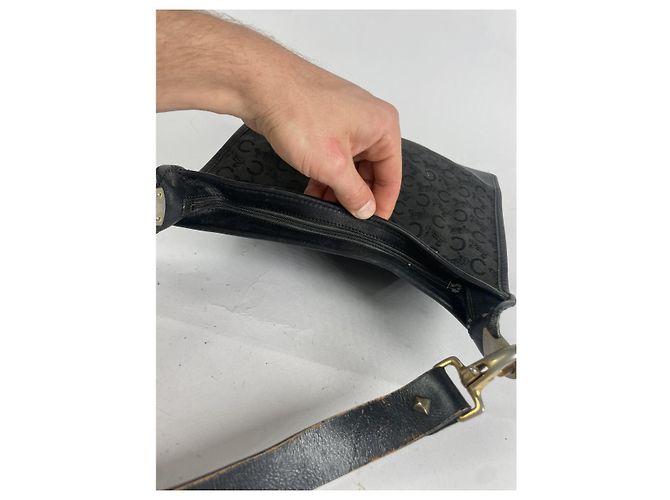 Céline Celine SAC 16 BESACE borsa in pelle nera Nero - vista 4