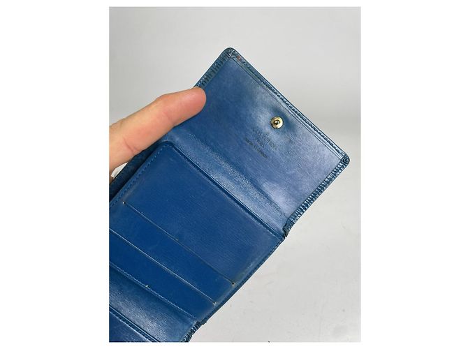 Louis Vuitton Twist blauer Leder Geldbeutel - Ansicht 4
