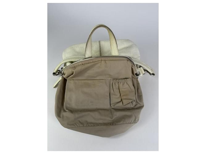 Borsa in pelle bianca Givenchy Nightingale Bianco - vista 2