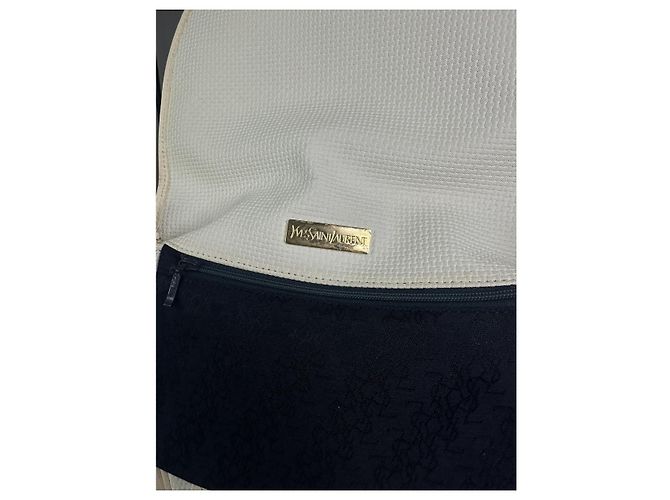 Yves Saint Laurent weiße Lederhandtasche - Ansicht 3