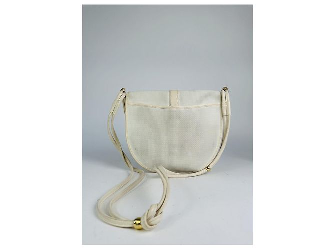 Yves Saint Laurent weiße Lederhandtasche - Ansicht 5