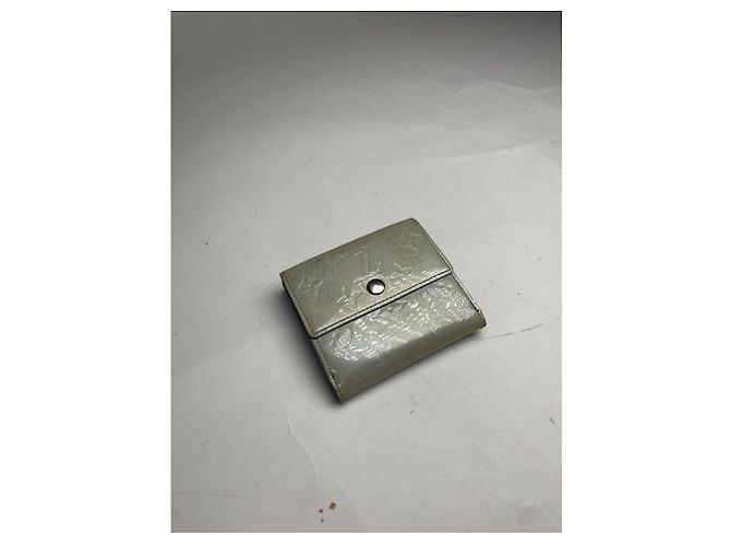 Louis Vuitton Pont 9 Ecru Leder Geldbörse Roh - Ansicht 2