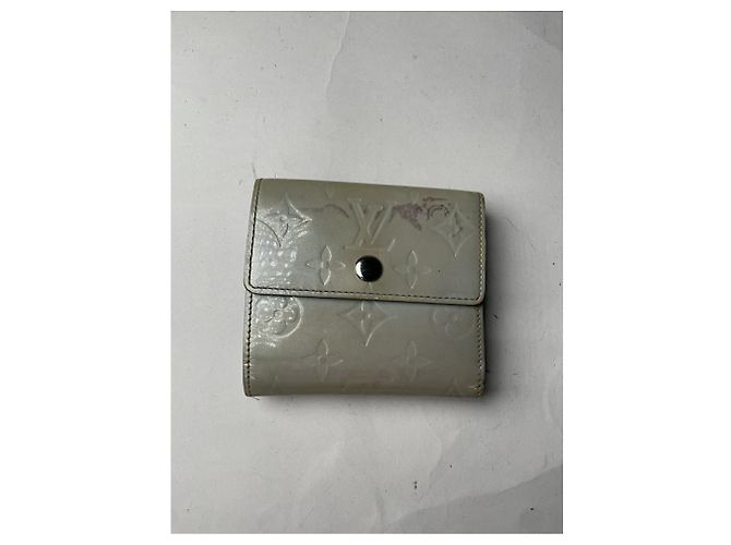 Louis Vuitton Pont 9 Ecru Leder Geldbörse Roh - Ansicht 4