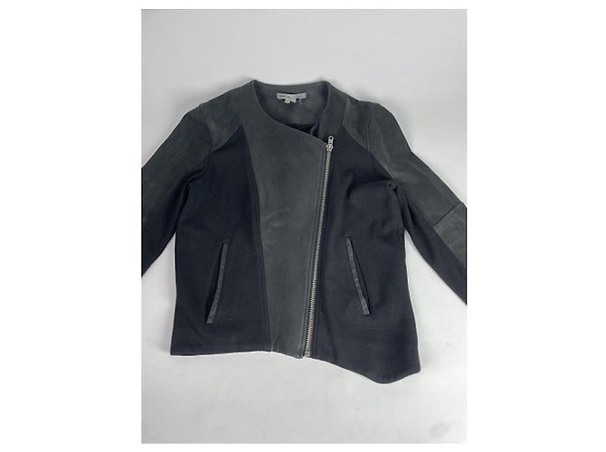 Schwarze Lederjacke von Helmut Lang - Ansicht 5