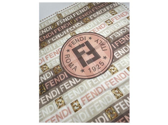 Fendi Multicolour Silk Scarf Multiple colors - view 3