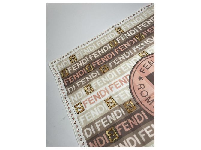 Fendi Multicolour Silk Scarf Multiple colors - view 4