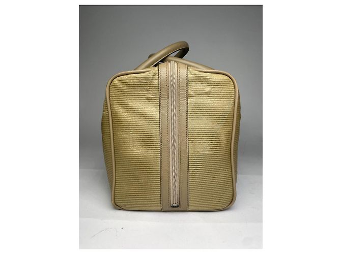 Yves Saint Laurent Gold Leder Reisetasche Golden - Ansicht 5