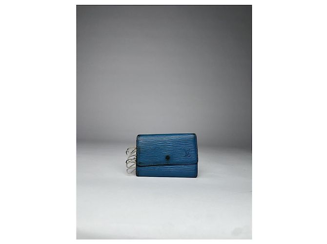 Borsa in pelle blu Lockme di Louis Vuitton - vista 3