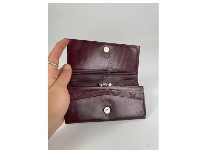 Portafoglio in pelle bordeaux Givenchy Bordò - vista 3