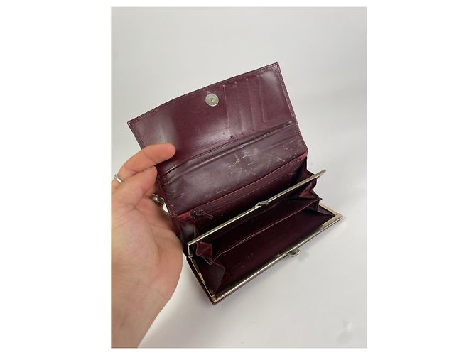Portafoglio in pelle bordeaux Givenchy Bordò - vista 5