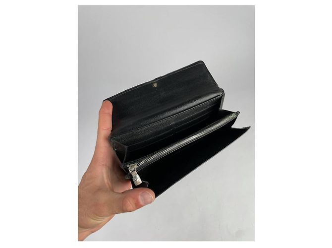 Louis Vuitton Louise schwarze Lederbörse - Ansicht 3