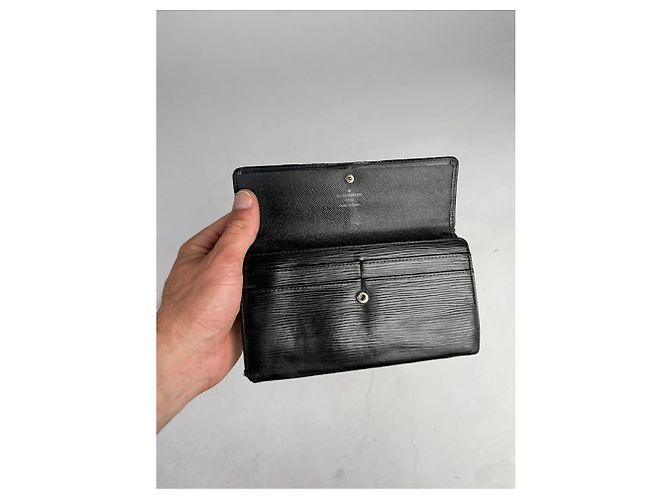 Louis Vuitton Louise schwarze Lederbörse - Ansicht 4